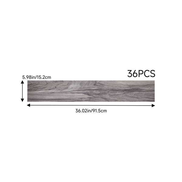36pcs Retro Wood Effect PVC Flooring Self-adhesive Floor Planks, 5.0m² Vinyl Flooring Floor Plank Floor Tiles Floorboard for Living Room, Bedroom, Kitchen, Office