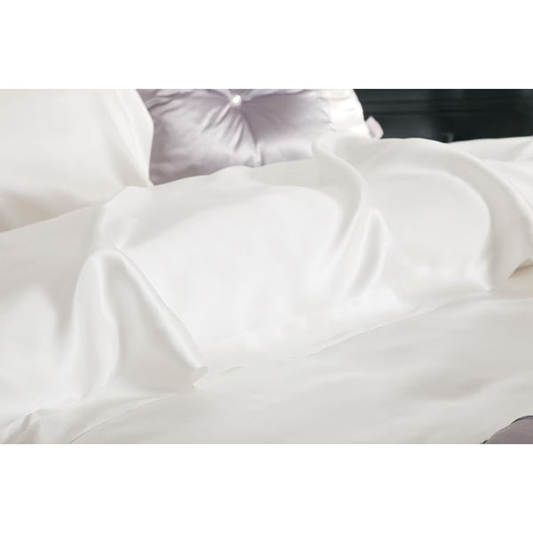 Belledorm 100% Mulberry Silk Ivory Duvet Cover in Double