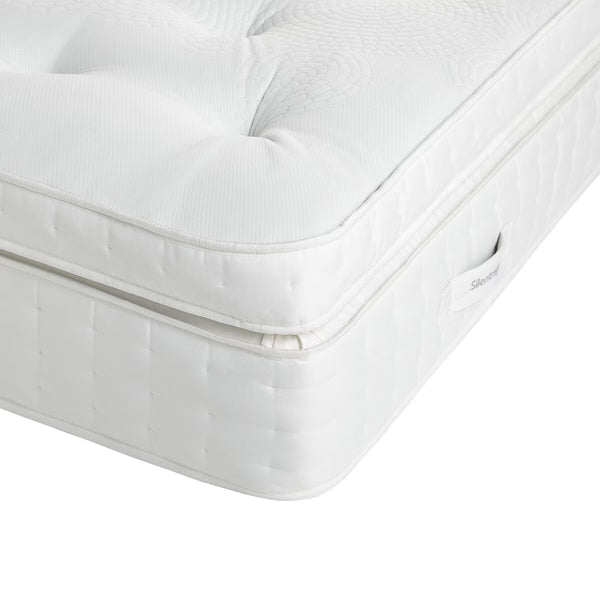 Silentnight Geltex 4000 Pocket Boxtop Mattress & Slate Grey Full Ottoman Divan in 3 Sizes
