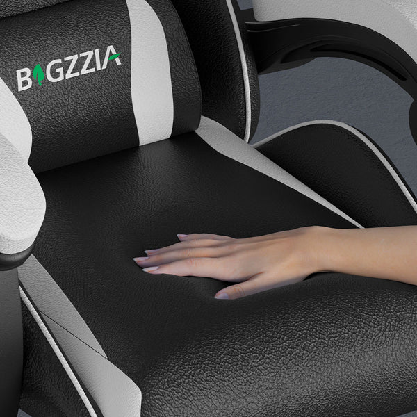 GartistGo Ergonomic Gaming Chair - Gamer Chairs with Lumbar Cushion + Headrest, Height-Adjustable Office & Computer Chair for Adults, Girls, Boys (Without footrest)