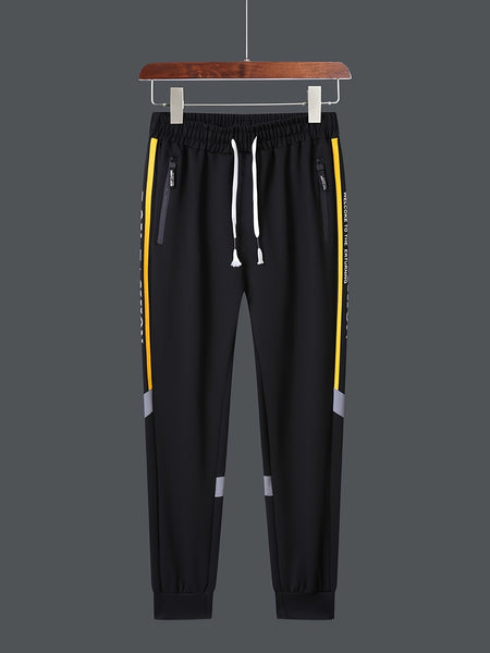 2pcs Men's -Lined Thickened Winter Jacket and Pants Set