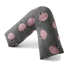 Adam Home V Pillow with Pillowcase Extra Filled Hollow Fiber for Neck Support, Orthopedic, Maternity Pregnancy & Nursing Super Soft & Comfortable V shaped Pillow with Pillowcase