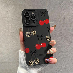 Phone Case - Cherry-Themed Creative Protective Phone Case Designed for Various for Apple for Iphone, Including 11 Through 17 Plus, Pro, Max, X, Xr, Xs Max, 7 Plus, And 8 Plus. Ideal for Gifting to Loved Ones And Couples for Everyday Use