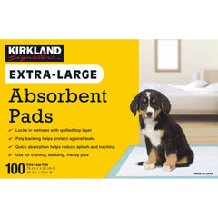 Kirkland Signature Extra Large Absorbent Pads, 76Cm X 58Cm - 100 Pack