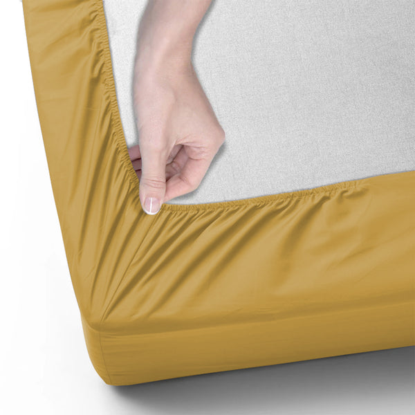 40cm Extra Deep Fitted Sheet – Solid Color Deep Pocket Sheet, Soft & Breathable Microfiber Bedding, All Seasons, Hotel-Quality, Machine Washable, Single, Double, King & Super King Sizes