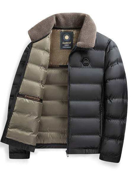 Men'S Jacket Autumn And Winter New Jacket Middle-Aged Thickened Warm Top Men'S Clothing