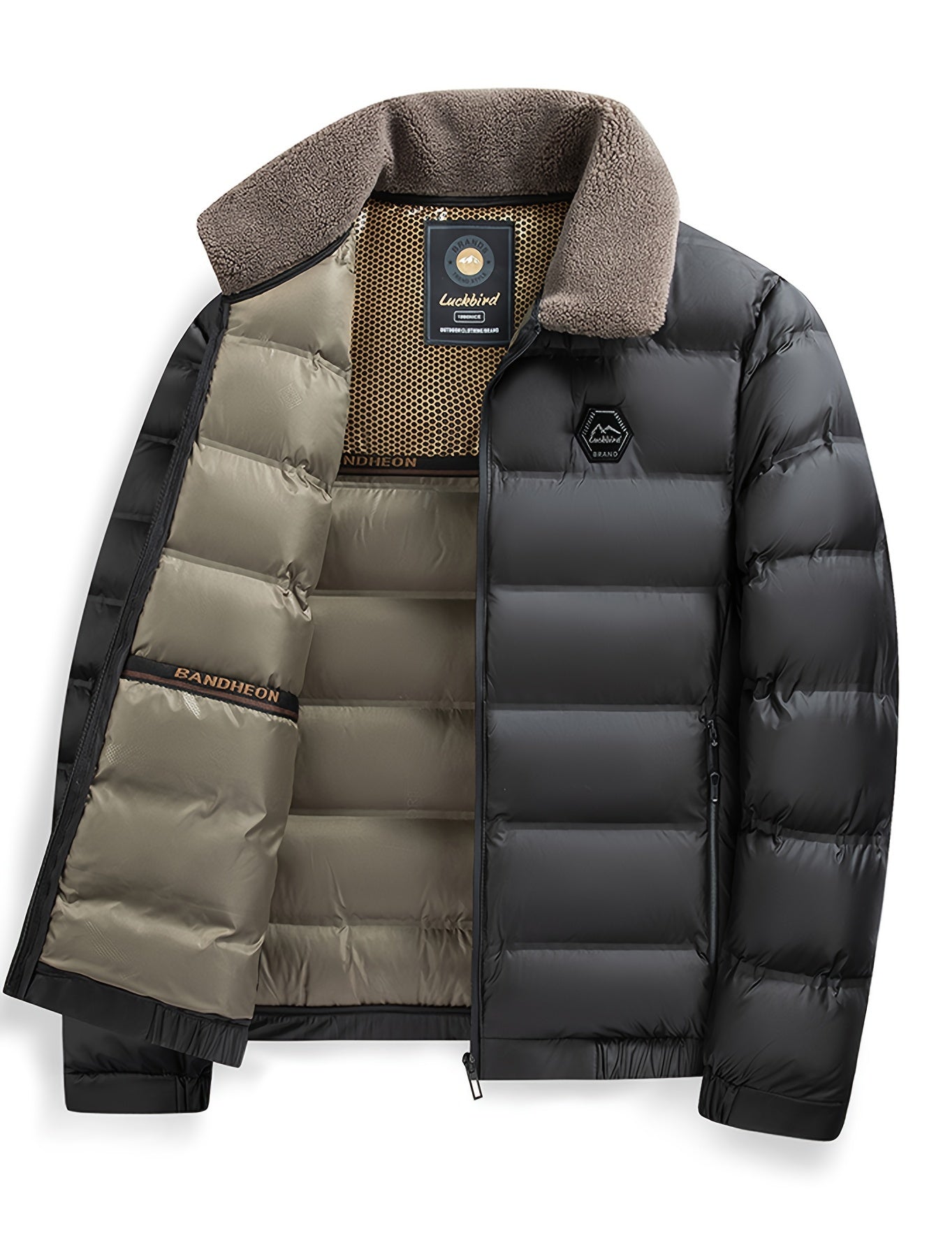 Men'S Jacket Autumn And Winter New Jacket Middle-Aged Thickened Warm Top Men'S Clothing