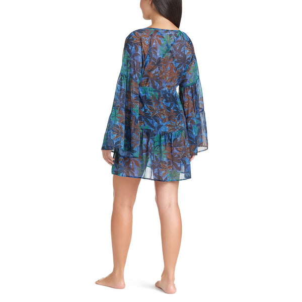 Rod Beattie Ladies Bleu Beach Cover up Dress Palm Tree