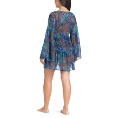 Rod Beattie Ladies Bleu Beach Cover up Dress Palm Tree