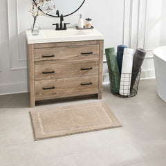 Grandeur Bath Mat in White, 60 X 91 Cm
