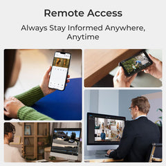 Reolink 8MP (4K) UHD NVR Poe AI 8 X Channel / 4 X Dome Camera Kit with 2TB HDD