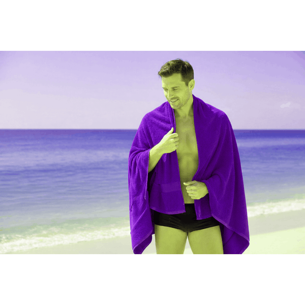 Pack of 4 Jumbo Bath Sheets Set 100% Egyptian Cotton (80x140 CM) Quick Dry 500GSM Highly Absorbent Soft Feel Bath Sheets XL Bathroom Towel Perfect for Daily Use