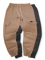 2pcs Men's Cargo Pants - Multifunctional Pockets, Adjustable Drawstring, Suitable for Everyday Casual and Formal Wear in All Seasons - Great Birthday/Christmas Gift - Machine Washable and Durable, a Must-have for Outdoor Enthusiasts