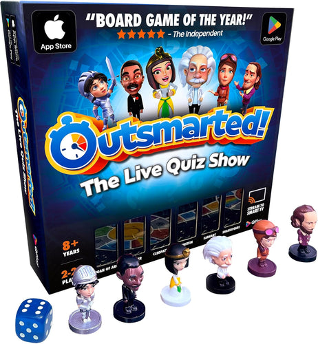 Outsmarted - the App-Connected TV Quiz-Show Board Game | Kids, Teens & Adults | Next-Level Game Night for Family & Friends | 2–24 Players | Age 8+ | 10,000+ Questions | 2026 Edition