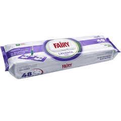 Fairy Power Lavender Scented Floor Cleaning Towels – 50 Mop Compatible Disposable Wipes, Suitable for All Surfaces, Dermatologically Tested, Streak-Free Clean