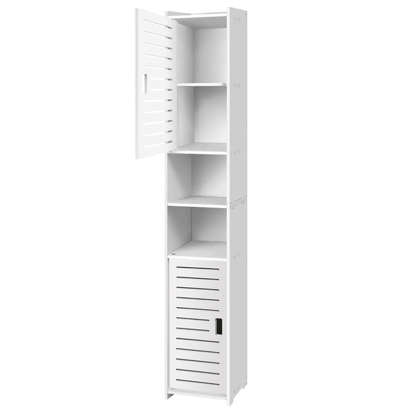 Bathroom Cabinet Bathroom Storage Units Floor Standing Display Cabinet, Free-standing Floor Cabinets,Home Storage Furniture Organizer Cupboard Unit for Kitchen,Hallway,Bedroom,20L×20W×116H CM
