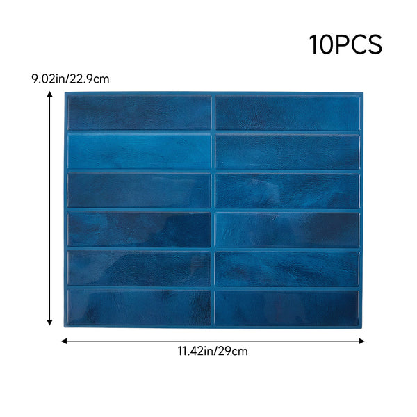 10 Sheets 1mm Thickness Tiles Self Adhesive Wall Tiles, Tile Stickers for Kitchen & Bathroom, Stick on Tiles, Peel and Stick splashback 29cm x 22.9cm