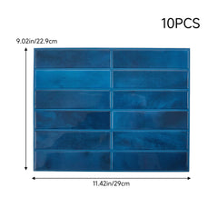 10 Sheets 1mm Thickness Tiles Self Adhesive Wall Tiles, Tile Stickers for Kitchen & Bathroom, Stick on Tiles, Peel and Stick splashback 29cm x 22.9cm