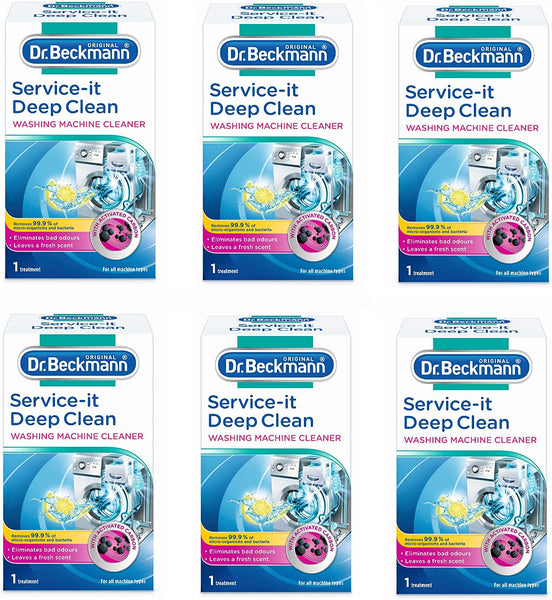 Dr. Beckmann Service-It Deep Clean Washing Machine Cleaner | Removes 99,99 % of Bacteria and Fungi and Viruses | Eliminates Bad Odours | 250 G