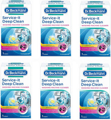 Dr. Beckmann Service-It Deep Clean Washing Machine Cleaner | Removes 99,99 % of Bacteria and Fungi and Viruses | Eliminates Bad Odours | 250 G