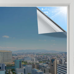 Rabbitgoo Window Film Privacy Film for Glass Windows, Frosted Glass Sticker Static Cling without Glue for Bathroom Home Office Matt 44.5X200 Cm