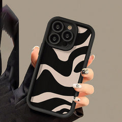 Phone Case: Bamboo Black Simple Luxury Thick Anti-drop Zebra Pattern Phone Case for iPhone 17 Pro 17 Pro Max 17 Air 16 Pro Max 16 16 Pro 16 Plus 15 15 Plus 15 Pro 15 Pro Max 11 12 13 14 Pro Max XS XR 11 Pro 11 Pro Max 12 Pro 12 Pro Max 13 Pro 13 Pro