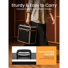Vinyl Record Storage 12, LP Case Album Collection DJ Carry Storage Cases Lockable Box LP Case Vinyl Record Storage Carry Box Holds up to 50pcs Albums Record Collection Chest