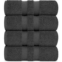 Pack of 4 Jumbo Bath Sheets Set 100% Egyptian Cotton (80x140 CM) Quick Dry 500GSM Highly Absorbent Soft Feel Bath Sheets XL Bathroom Towel Perfect for Daily Use