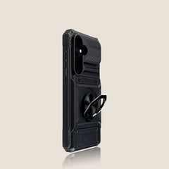 Phone Case - New 360° Rotating Kickstand Colorful Phone Case for Iphone 17 Pro Max, 16, 15, 14, 13, Air Plus, Featuring a Ring Holder And ID Card Slot, in Black, Designed to Be Non-Slip, Durable, And Stylish for Protection