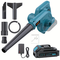 Cordless Blade Blower, Powerful Electric Blower, with Battery And Charger, Portable Brushless Design, Suitable for Lawn, Yard, Road And Car Cleaning, Portable Blade Blower