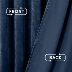 2pc Luxury Velvet Curtain Panels with Free Matching Velvet Cushion Cover – Thermal Insulated Grommet Top Drapes, Energy Saving Curtain Panels for Bedroom & Living Room Home Decor, Perfect Holiday Gift