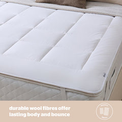 Silentnight Natural Wool Mattress Topper in Double