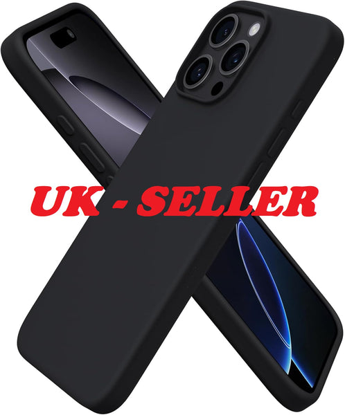Case For iPhone 16 Pro Max Plus 15 Pro Max Plus 16e (2025) 14 Pro Max Plus 13 Pro Max Mini 12 Pro Max Mini 11 Pro Max Black Shockproof Phone Cover
