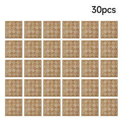 LIVINGANDHOME 30-Pack Self-Adhesive Vinyl Floor Planks Stickers, Wood Effect Flooring Tiles, 12