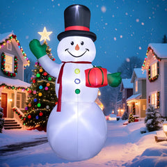 213Cm/7Ft Inflatable Mushroom House Decoration – Outdoor Inflatables with Santa, Penguin, White Bear, Blow up Yard Decor