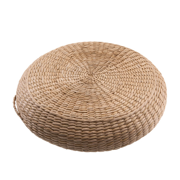 10cm Thicken Straw Cushion, Solid Round Seat Cushions Chair Pad Pillow Seat Soft Tatami Floor Cushion for Yoga Meditation Living Room Balcony Office Outdoor 40cm/50cm