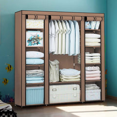 Portable Wardrobe 128x45x173cm Fabric Wardrobes for Bedroom Large Foldable Closet Storage Oranisers Portable Wardrobes for Bedroom
