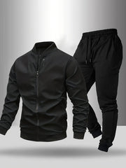[Maigiqi] Casual Set Men'S Spring Autumn Easy Athletic Two-Piece Outfit Polo Collar Jacket