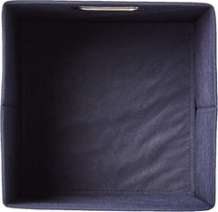 6 Pack Foldable Fabric Cube Storage Boxes 26.7L x 27.9W x 26.7H centimetres with Oval Grommets in Trellis by AMAZON BASICS for Clothes Wardrobe Organise