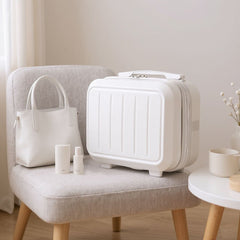 Portable Handheld Plastic Makeup Bag with Elastic Band & Zipper, Jewelry Box, Gift Box for Storing Souvenirs, Luggage Cart for Boarding The Aircraft, Multifunctional Suitcase with Internal Dividers, Can Hold Cosmetics, Towels, Toiletries