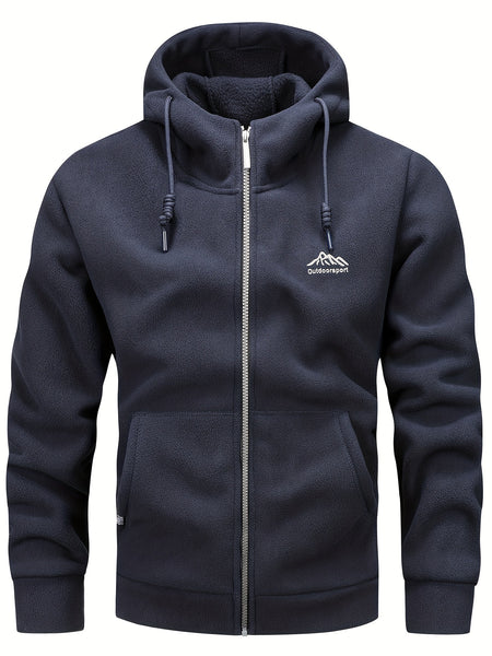 Autumn/Winter Hooded Cardigan Sweatshirt for Men and Women, Thickened Polar Sweatshirt Jacket
