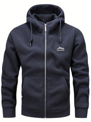 Autumn/Winter Hooded Cardigan Sweatshirt for Men and Women, Thickened Polar Sweatshirt Jacket