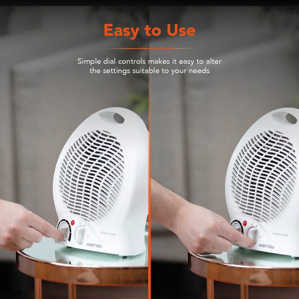 Thermo Fan Heater with 2 Heat Settings and Overheat Protection, 2000W