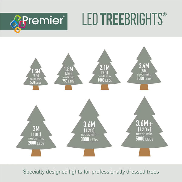 Premier 1500 LED Treebrights String Lights with Timer
