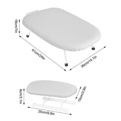 1pc Compact Folding Ironing Board with Pink Floral Pattern - Space-Saving, Easy Storage, Multi-Use Design for Home Use, Durable Plastic Material, Ironing Boards