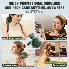 Multi-functional Shoulder And Neck Massager, Full-body Massage Device with Heating Function, Effectively And Relaxes Muscles, Massages Shoulders, Back And Legs, Comfortable Electric Acupoint Massager, USB Charging, Long Battery Life