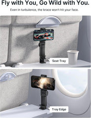 JSAUX Airplane Travel Essentials, Airplane Phone Holder, 360 Degree Rotation Phone Holder, Travel Accessories for Flying, Hands Free for Plane Flying