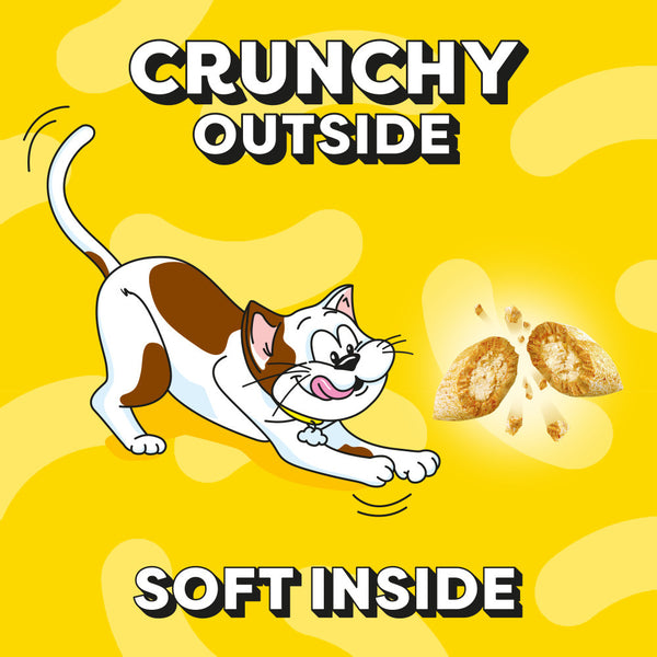 4 x 350g Dreamies Adult Cat Treats Mega Tubs Cheese Cat Biscuits (1.4kg)