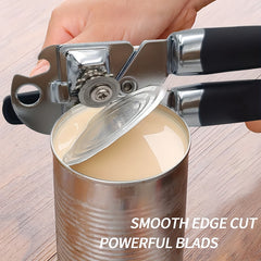 Heavy Duty Stainless Steel Tin Can Opener Cutter Easy Comfy Handle Grip Kitchen 1 piece 3-in-1 can opener Stainless steel manual anti slip grip Heavy duty