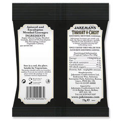 Jakemans Throat & Chest Lozenges, 12 X 73G